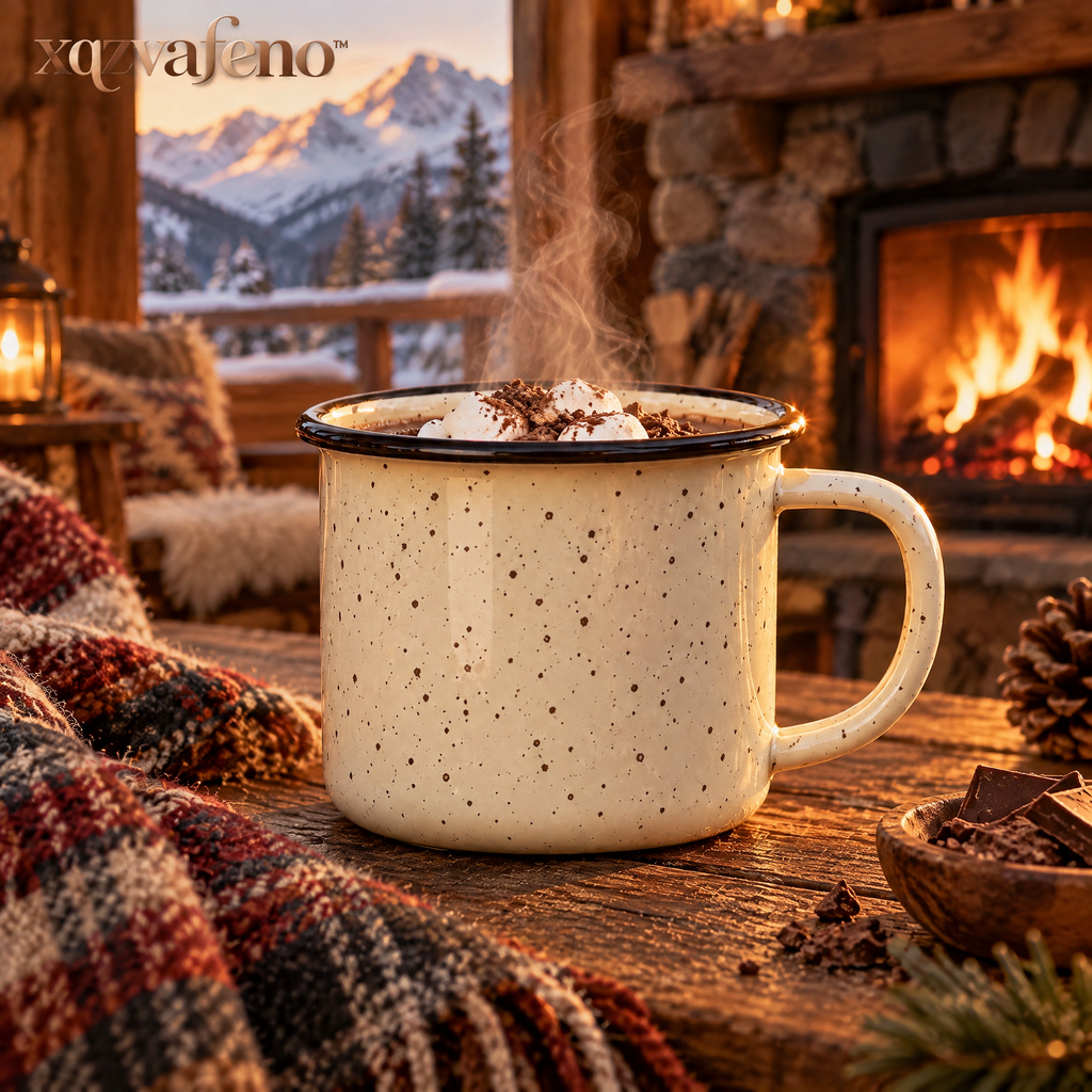 xqzvafeno™ Speckled Enamel Outdoor Coffee Mug