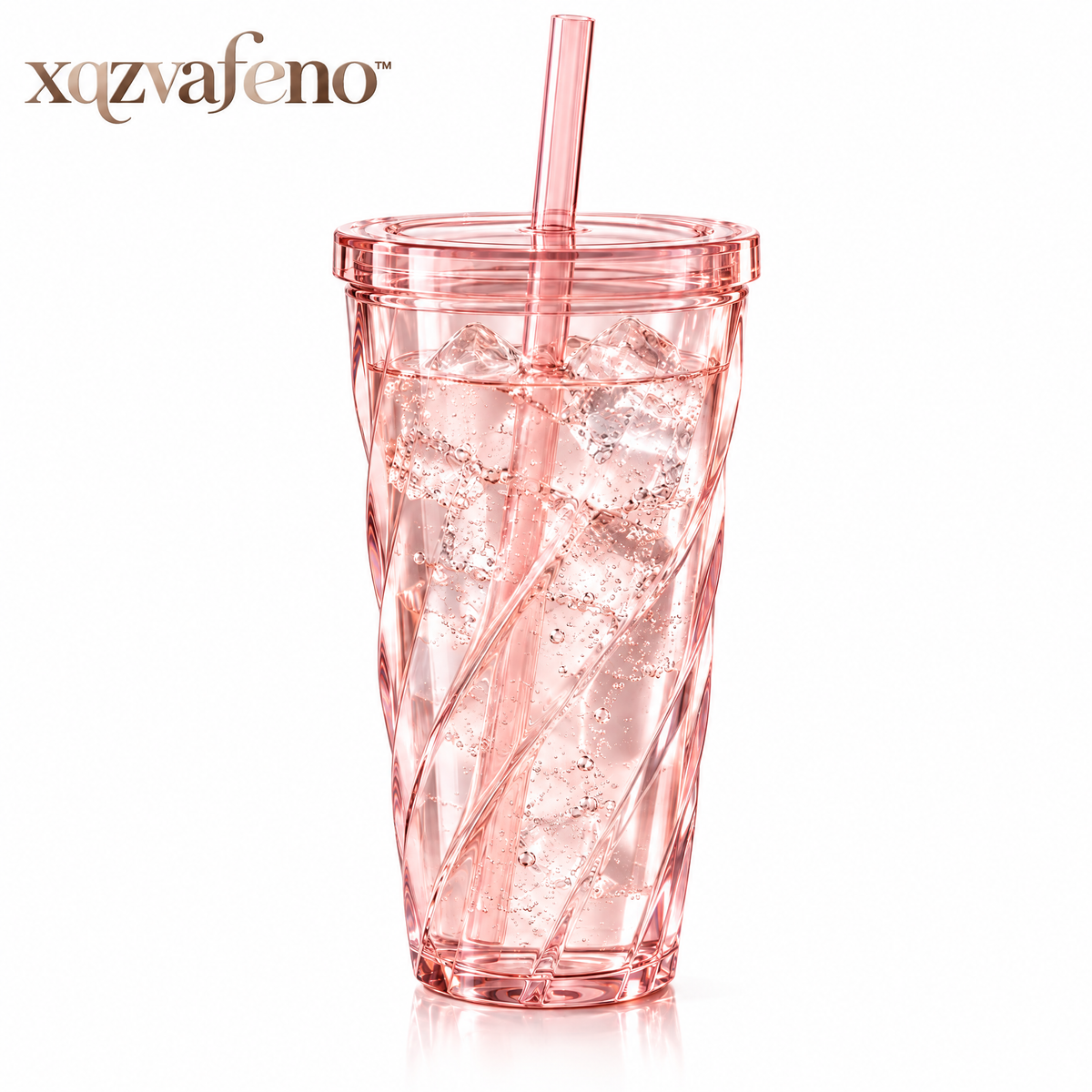 xqzvafeno™ Crystal Straw Tumbler