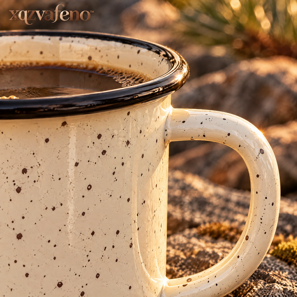 xqzvafeno™ Speckled Enamel Outdoor Coffee Mug