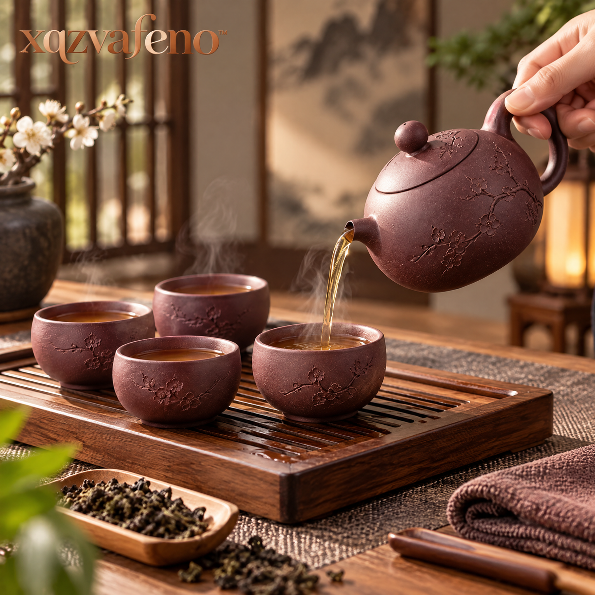 xqzvafeno™ Japanese Inspired Ceramic Tea Set