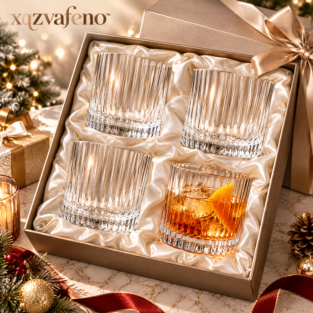 xqzvafeno™ Crystal Style Whiskey Glass Set