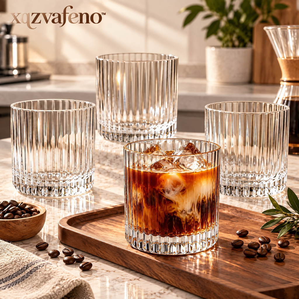 xqzvafeno™ Crystal Style Whiskey Glass Set