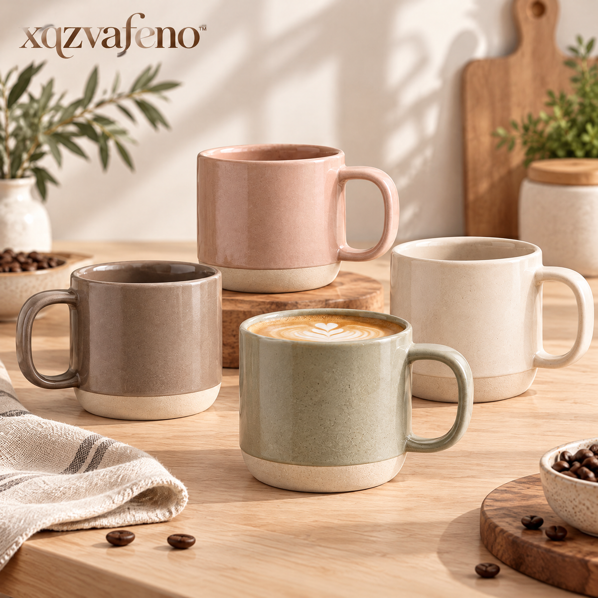 xqzvafeno™ Modern Ceramic Coffee Mug Collection
