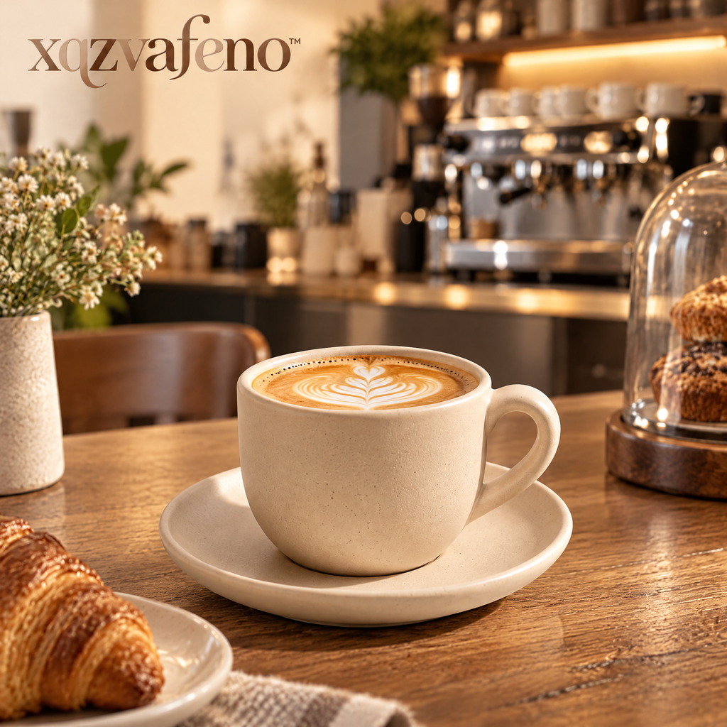 xqzvafeno™ Minimal Ceramic Espresso Cup Set